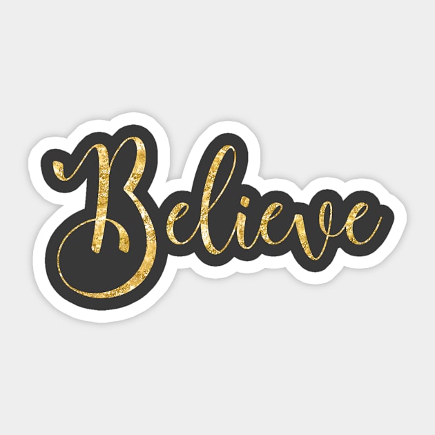 believe !! Sticker by Motivashion19